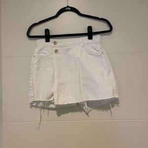 Zara White Denim Skort